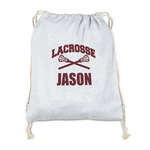 Lacrosse Drawstring Backpack - Sweatshirt Fleece (Personalized)