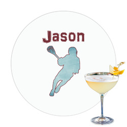 Lacrosse Printed Drink Topper (Personalized)