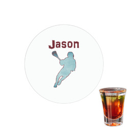 Lacrosse Printed Drink Topper - 1.5" (Personalized)