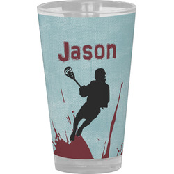 Lacrosse Pint Glass - Full Color (Personalized)