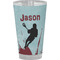 Lacrosse Pint Glass - Full Color - Front View