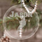Lacrosse Engraved Glass Ornaments - Round-Main Parent
