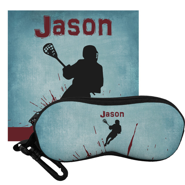 Custom Lacrosse Eyeglass Case & Cloth (Personalized)