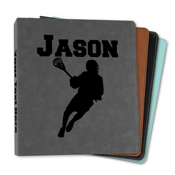 Custom Lacrosse Leather Binder - 1" (Personalized)