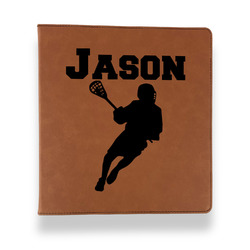 Lacrosse Leather Binder - 1" - Rawhide (Personalized)