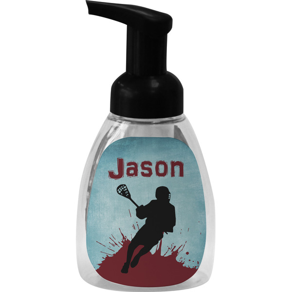 Custom Lacrosse Foam Soap Bottle - Black (Personalized)