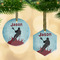 Lacrosse Frosted Glass Ornament - MAIN PARENT