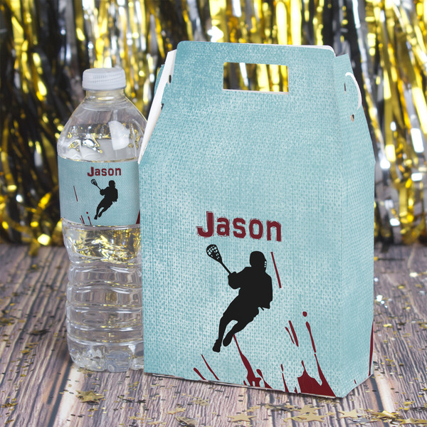 Lacrosse Gable Favor Box - In Context