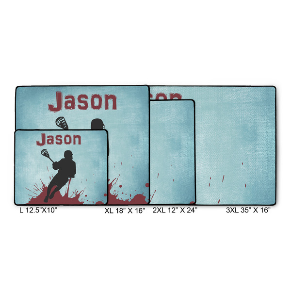 Lacrosse Gaming Mats - SIZE CHART