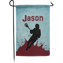 Lacrosse Small Garden Flag - Single Sided w/ Name or Text