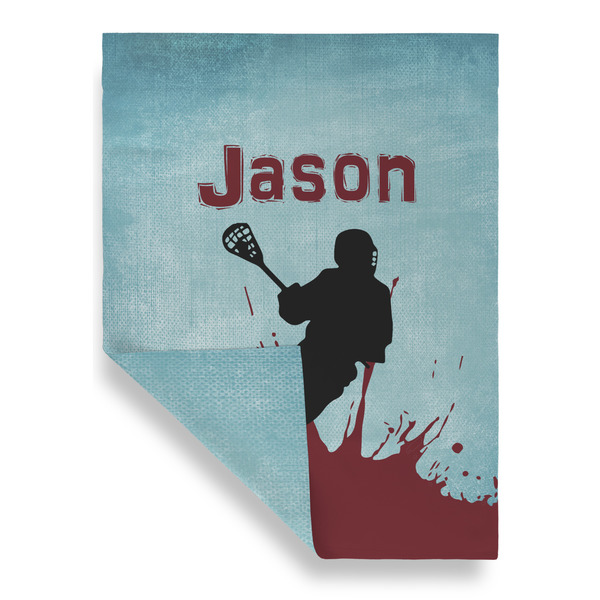 Lacrosse Garden Flags - Large - Double Sided - FRONT FOLDED