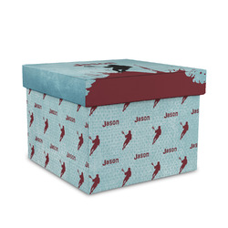 Lacrosse Gift Box with Lid - Canvas Wrapped - Medium (Personalized)