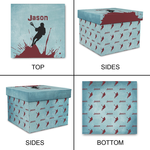 Lacrosse Gift Boxes with Lid - Canvas Wrapped - X-Large - Approval
