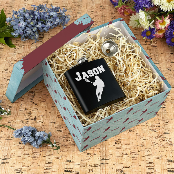 Lacrosse Gift Boxes with Lid - Canvas Wrapped - X-Large - In Context