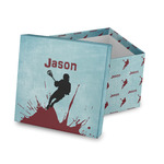 Lacrosse Gift Box with Lid - Canvas Wrapped (Personalized)