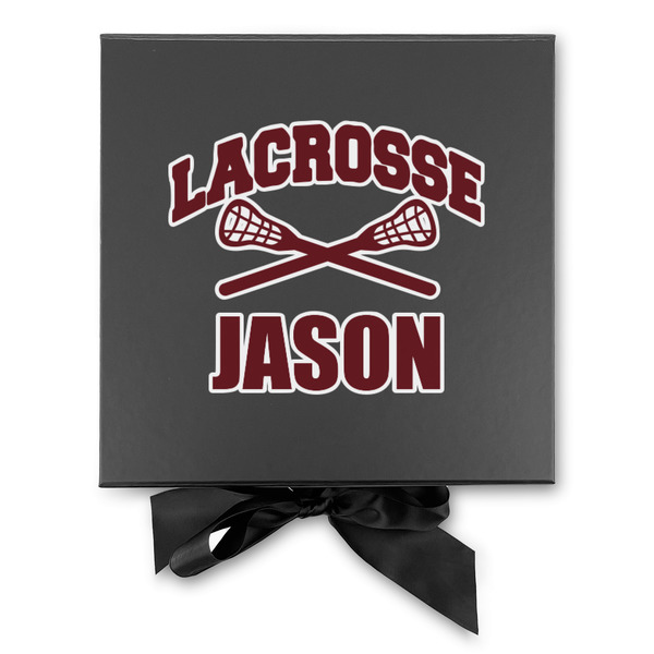 Lacrosse Gift Boxes with Magnetic Lid - Black - Approval