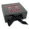 Lacrosse Gift Boxes with Magnetic Lid - Black - Front (angle)