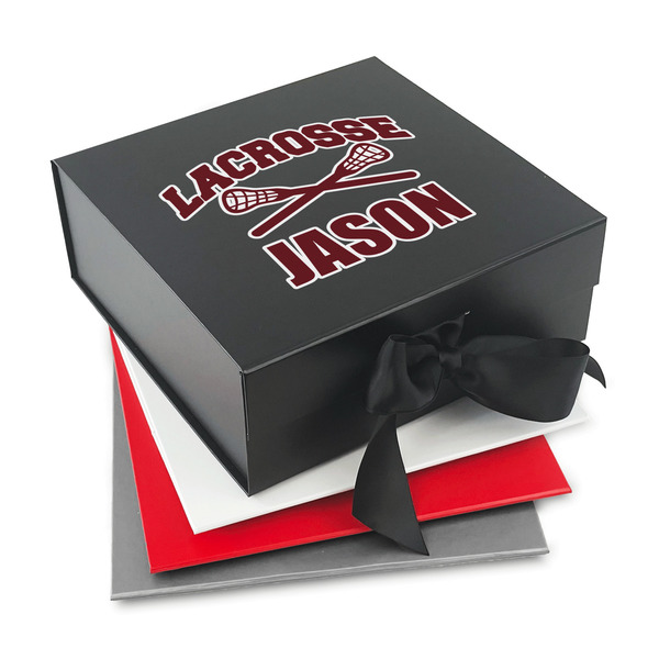 Custom Lacrosse Gift Box with Magnetic Lid (Personalized)