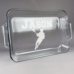 Lacrosse Glass Baking Dish - 13in x 9in (Personalized)