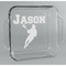 Lacrosse Glass Cake Dish - 8in x 8in (Personalized)