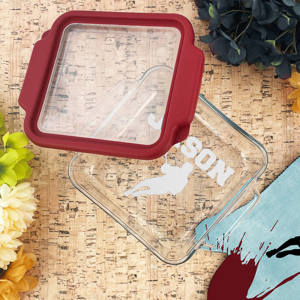 Lacrosse Glass Cake Dish - LIFESTYLE (8x8)