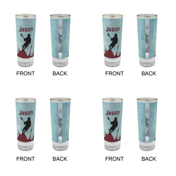 Lacrosse Glass Shot Glass - 2 oz - Set of 4 - APPROVAL