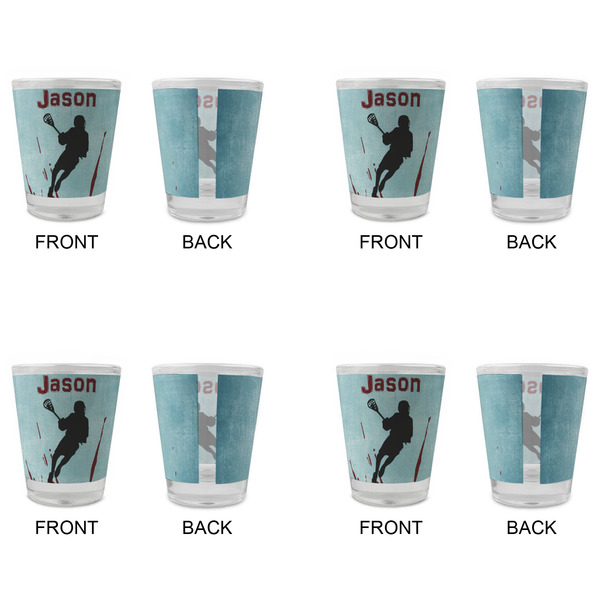 Lacrosse Glass Shot Glass - Standard - Set of 4 - APPROVAL