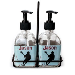 Lacrosse Glass Soap & Lotion Bottles (Personalized)