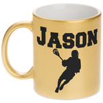 Lacrosse Metallic Gold Mug (Personalized)