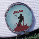 Lacrosse Golf Ball Marker - Hat Clip