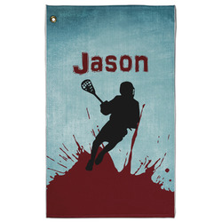 Lacrosse Golf Towel - Poly-Cotton Blend w/ Name or Text
