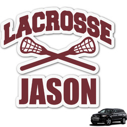 Lacrosse Graphic Car Decal (Personalized)