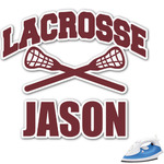 Lacrosse Graphic Iron On Transfer (Personalized)