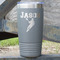 Lacrosse 20 oz Stainless Steel Tumbler - Grey - Double Sided (Personalized)