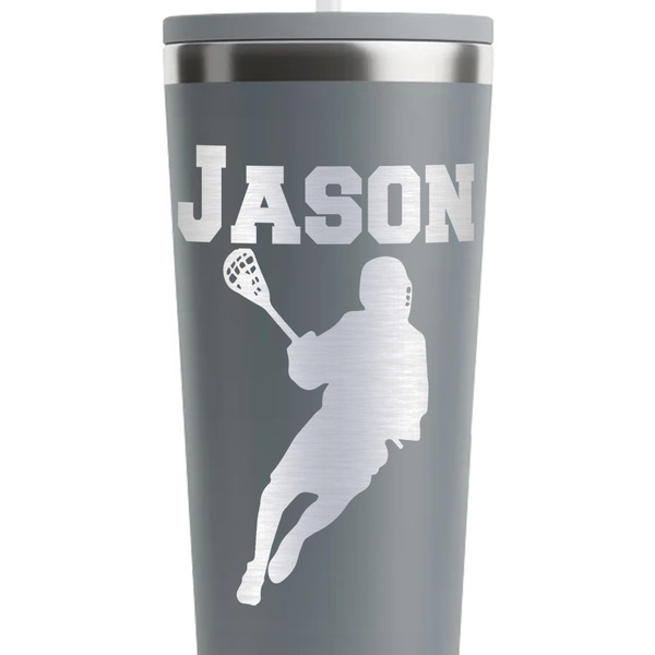 Lacrosse Grey RTIC Everyday Tumbler - 28 oz. - Close Up