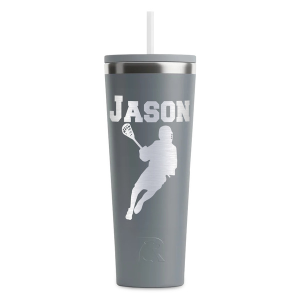 Lacrosse Grey RTIC Everyday Tumbler - 28 oz. - Front