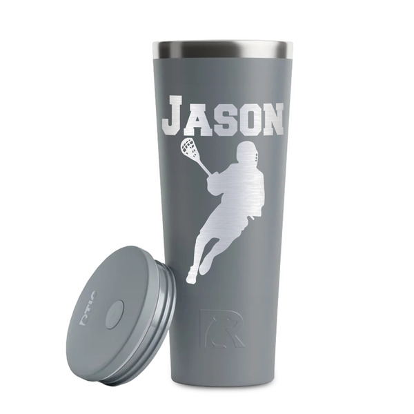 Lacrosse Grey RTIC Everyday Tumbler - 28 oz. - Lid Off