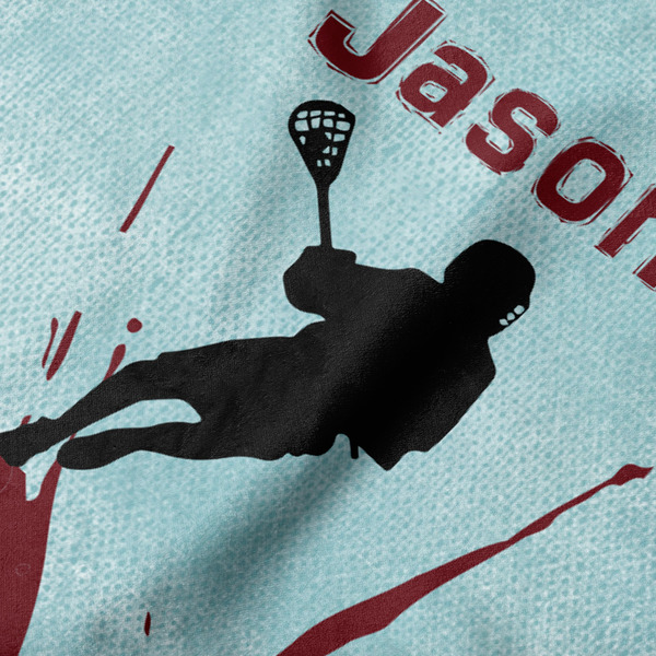Lacrosse Hooded Baby Towel- Detail Close Up