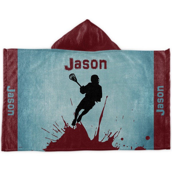 Custom Lacrosse Kids Hooded Towel (Personalized)
