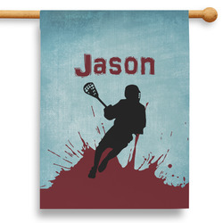 Lacrosse 28" House Flag - Single Sided (Personalized)