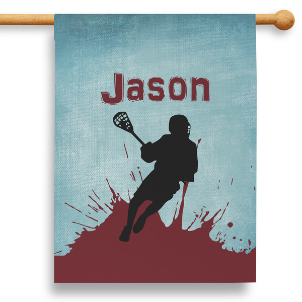 Custom Lacrosse 28" House Flag (Personalized)