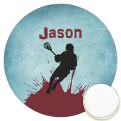 Lacrosse Printed Cookie Topper - 3.25" (Personalized)