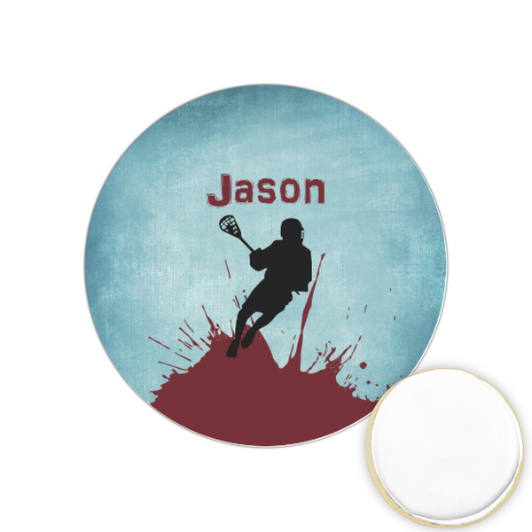 Custom Lacrosse Printed Cookie Topper - 1.25" (Personalized)
