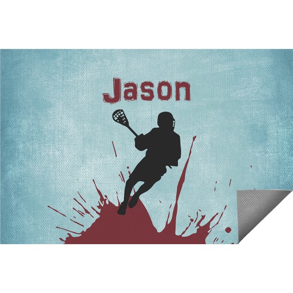 Custom Lacrosse Indoor / Outdoor Rug - 2'x3' (Personalized)