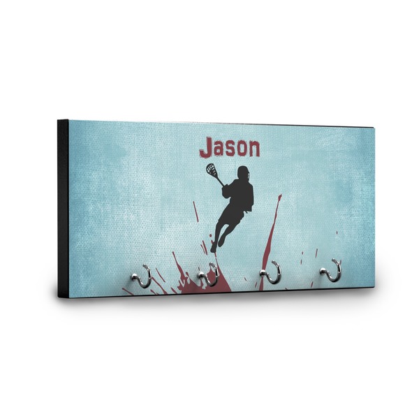 Lacrosse Key Hanger - Front View with Hooks