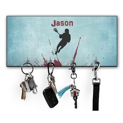 Lacrosse Key Hanger w/ 4 Hooks w/ Graphics and Text
