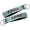 Lacrosse Key-chain - Metal and Nylon - Front and Back