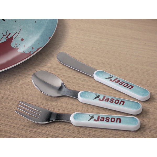 Lacrosse Kids Flatware w/ Plate