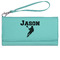 Lacrosse Ladies Leatherette Wallet - Laser Engraved- Teal (Personalized)