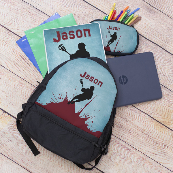 Lacrosse Large Backpack - Black - With Stuff